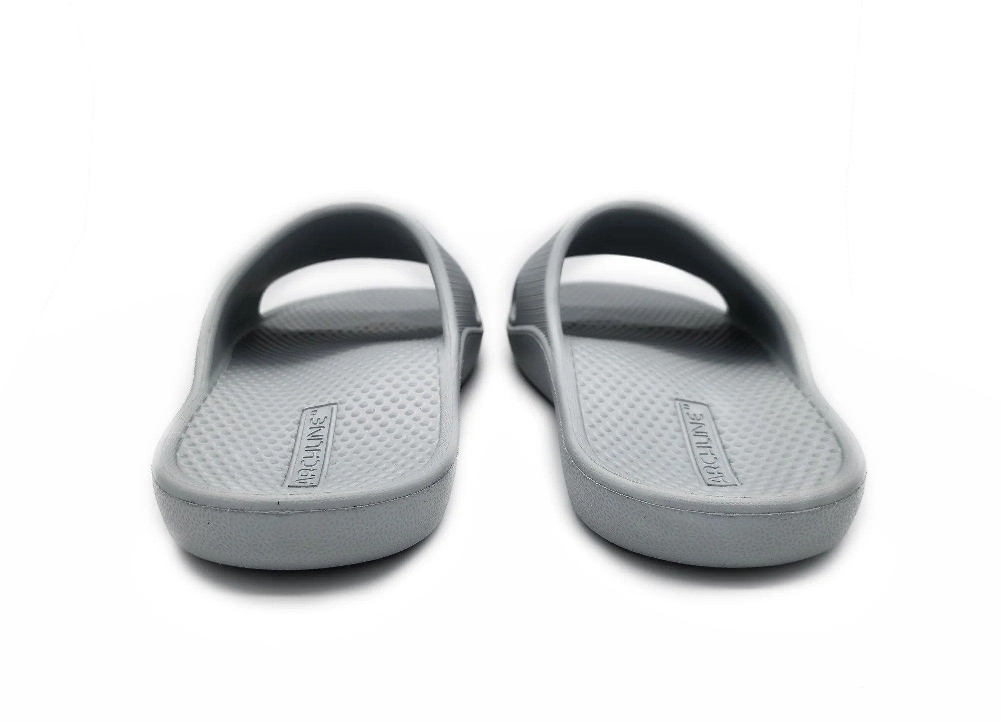 Rebound Orthotic Slides Ash Grey Back