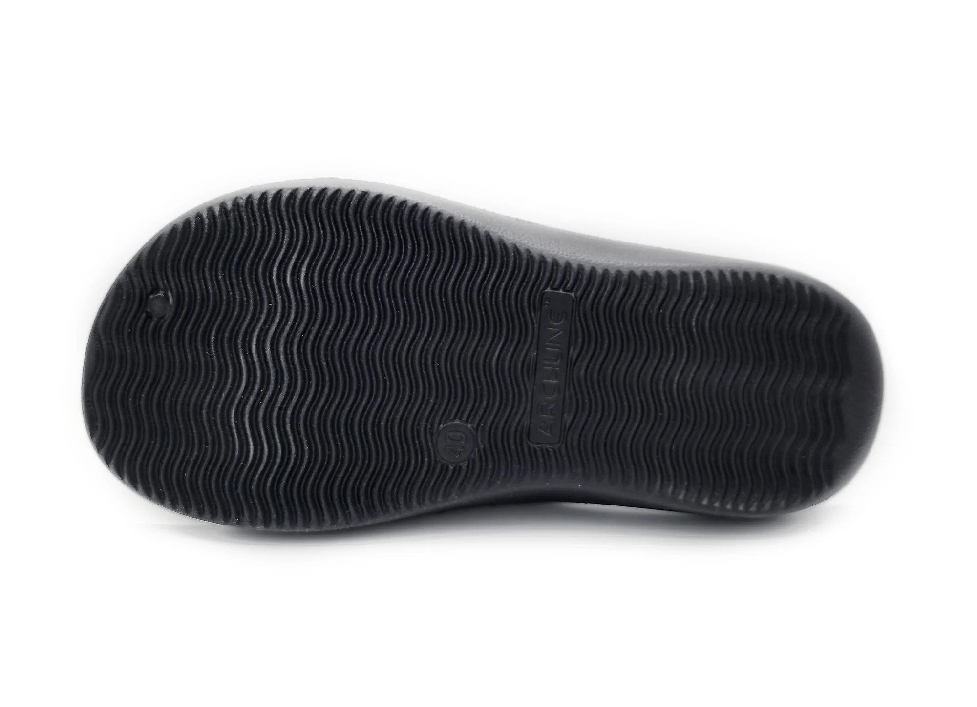 Rebound Orthotic Slides Black Bottom