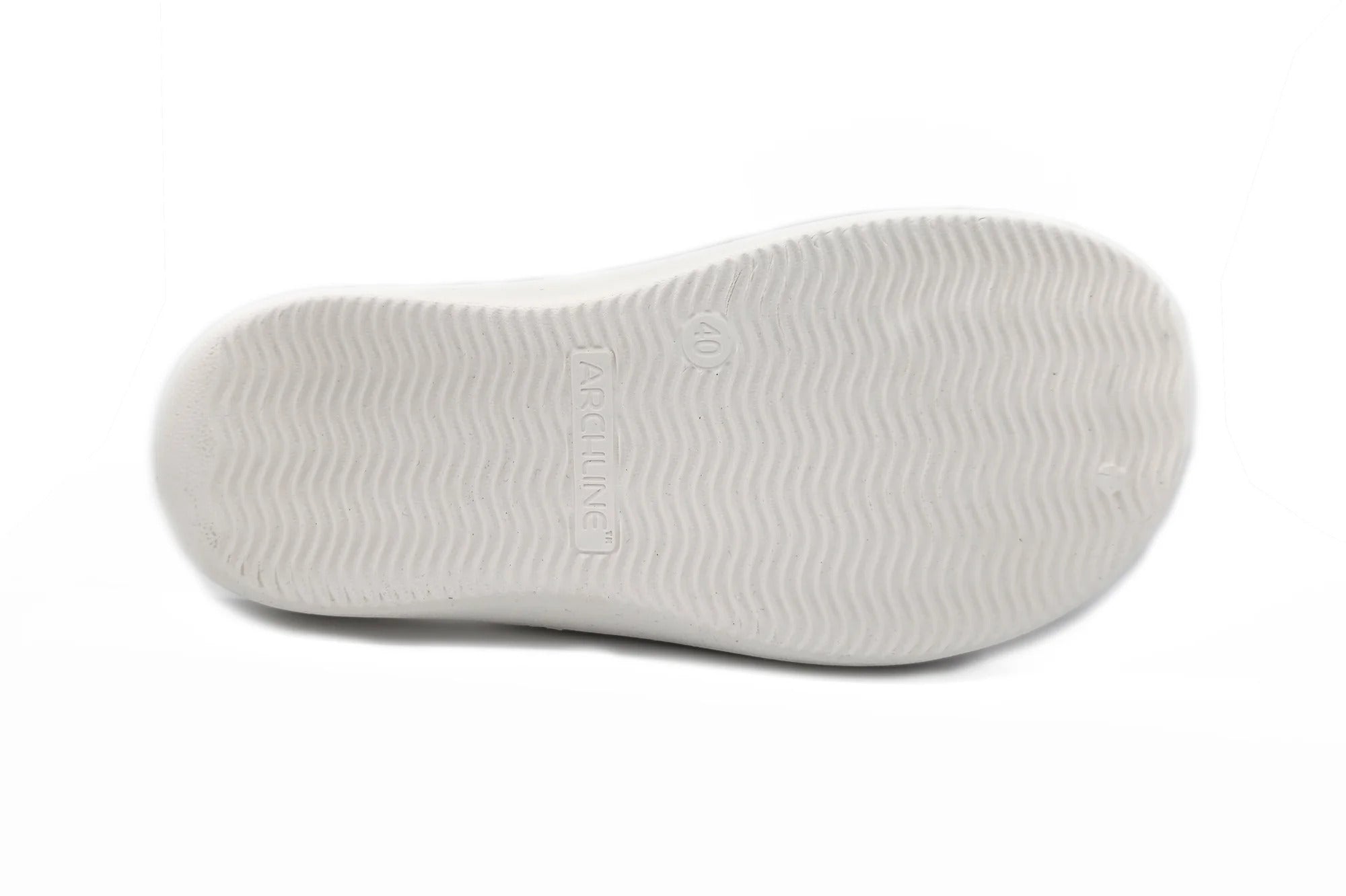 Rebound Orthotic Slides White Bottom