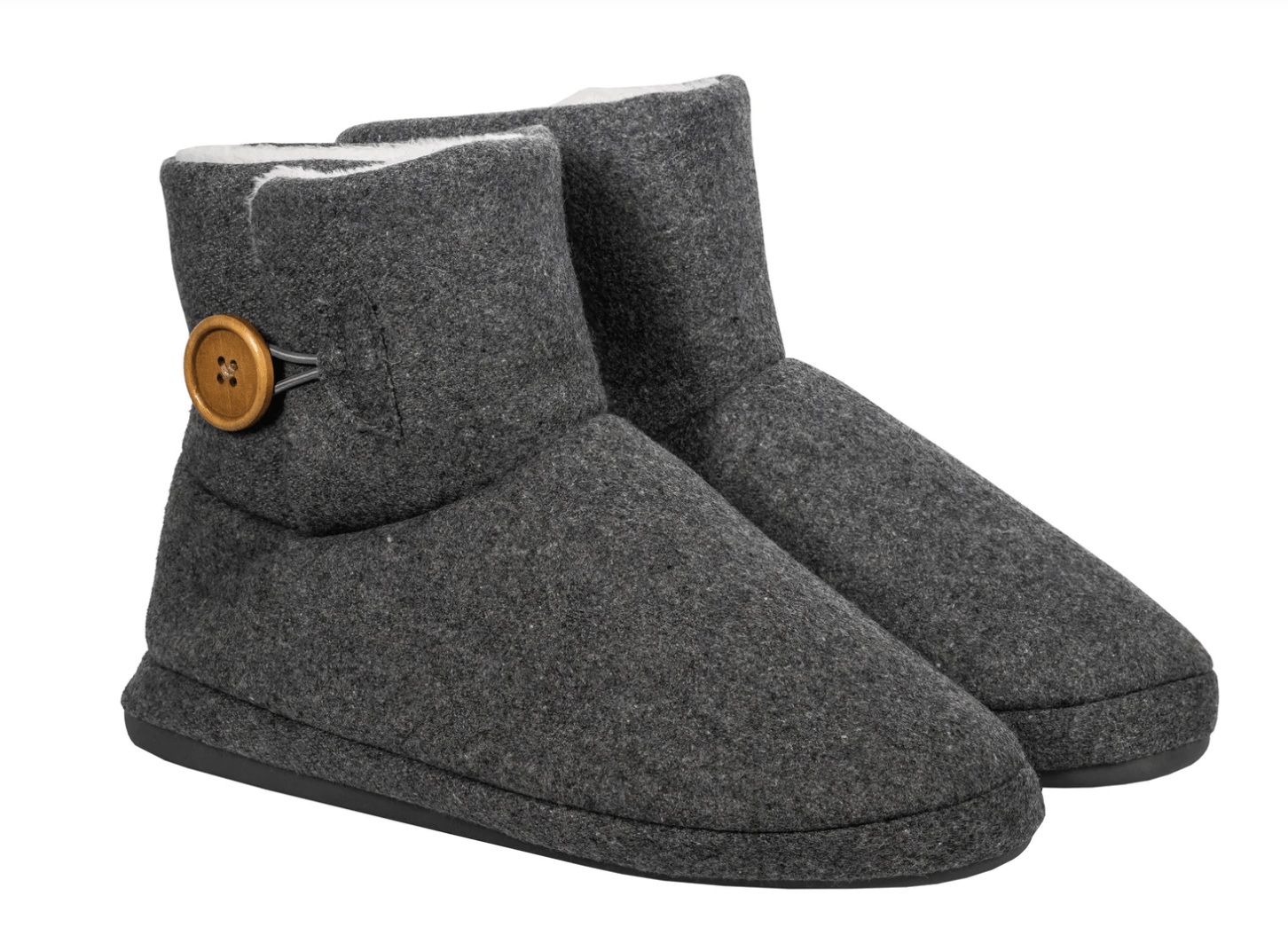 Axign Footwear 35 Wolf Grey Ugg Boot Arch Supporting Slippers