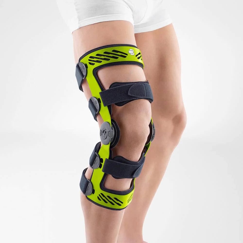 Bauerfeind Compression & Braces 1 / Green / Left SecuTec Genu Sports Injury (ACL/PCL Post-op/Patellar Fracture)