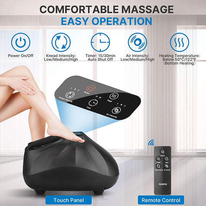 Foot HQ Foot Care Heating Foot Massager with Remote Control