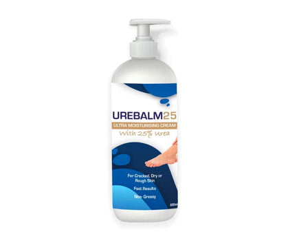 Foot HQ Foot Care UreBalm25 Pump 500mL Foot Moisturiser Urea Cream