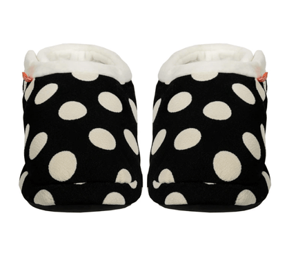 Foot HQ Footwear Archline Orthotic Slippers Closed – Black/White Polkadots (Womens)