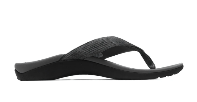 Foot HQ Footwear Axign Premium Orthotic Flip Flops with Arch Support – Grey (Womens)